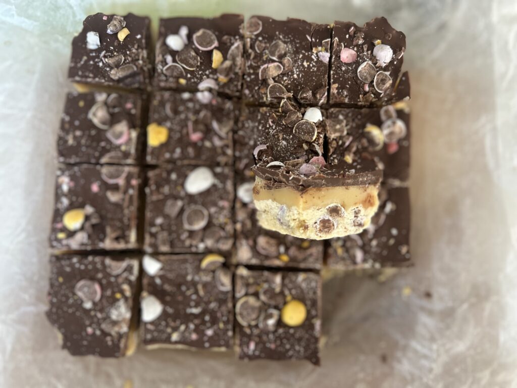 Mini Egg Millionaire Shortbread